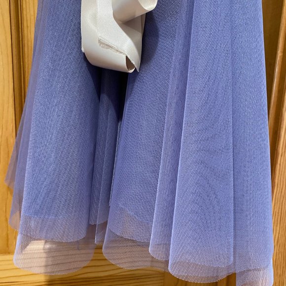 Short light purple sequined strapless dress size 7 by Nights by Teeze Me - Picture 4 of 7